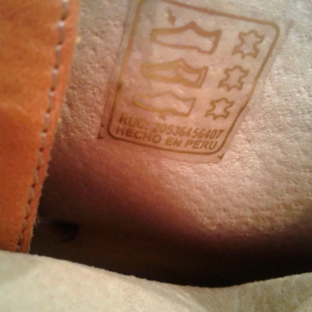 Fortress of Inca brown-orange  ankle boots block heel